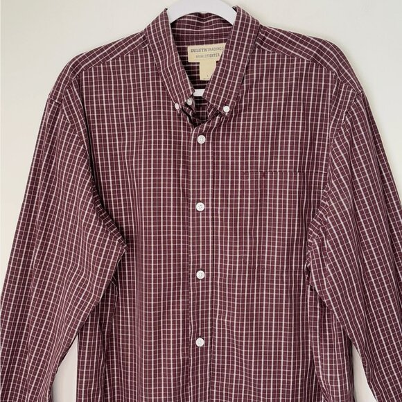 Duluth Men’s Wrinkle Fighter Classic Plaid Button Down Shirt Size Large - Picture 1 of 11
